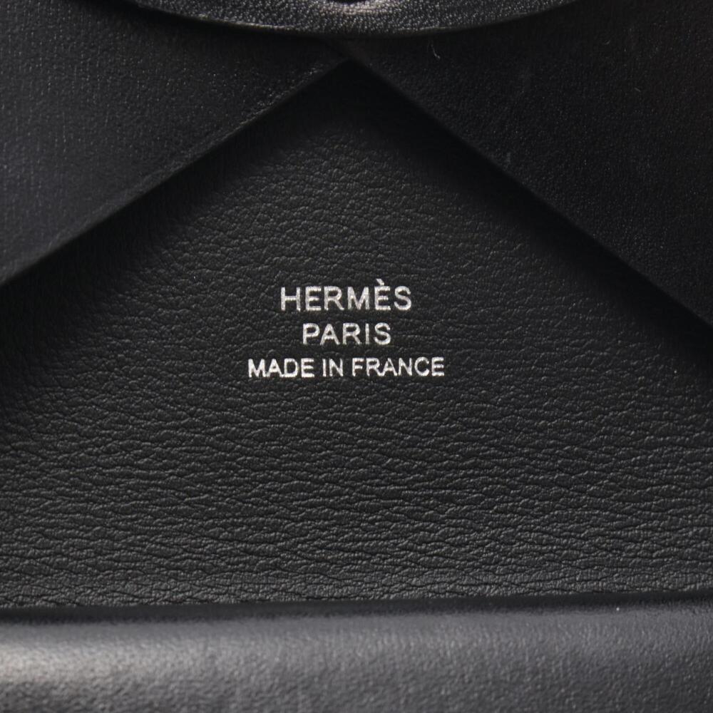 Hermes Calvi Duo Wallet/Coin Purse, Calfskin (Cowhide), Box Calf Leather, Wom... - Picture 5 of 10